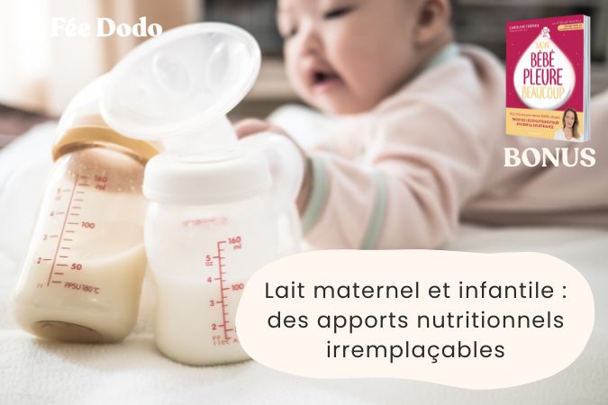 biberons lait maternel et lait infantile