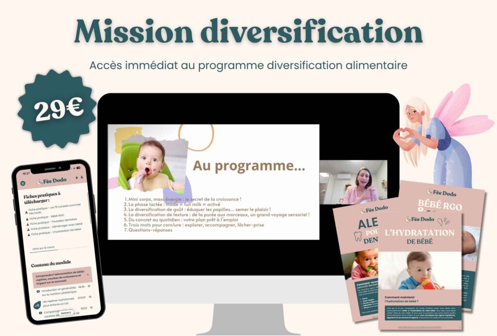 programme vidéo diversification alimentaire